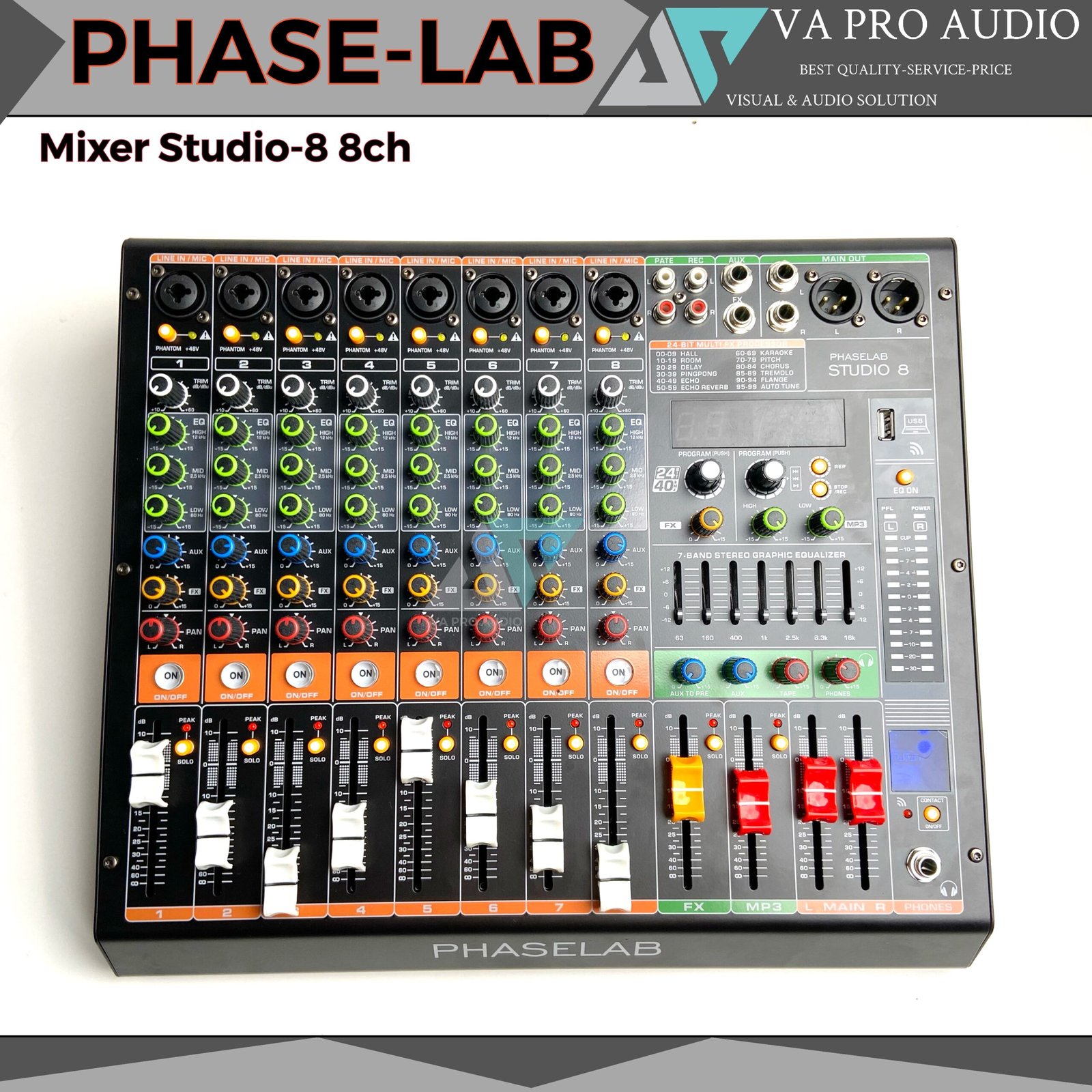 Mixer audio phaselab studio 8 ch - VA PRO AUDIO